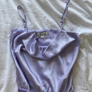 Cowl neck body suit